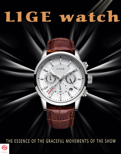 Lige 2020 Nuovo Orologio uomo fashion sport al quarzo orologi uomo in pelle  marca di lusso | eBay