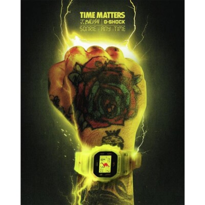 2WAY NEW Casio G-Shock DWE-5600JB-1A9JR J Balvin Collaboration