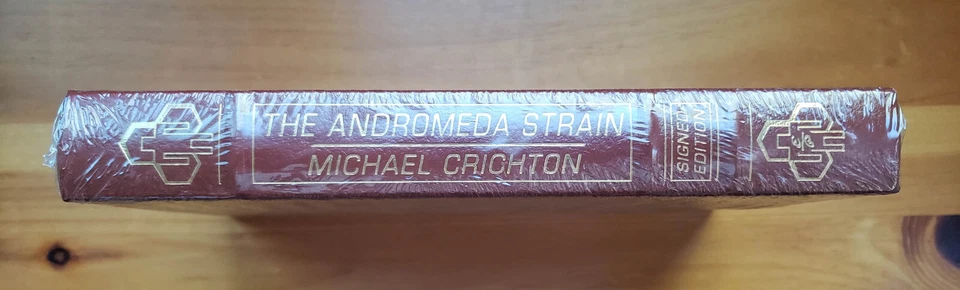 SIGNED: Easton Press: ANDROMEDA STRAIN - Michael Crichton Limited Edition Of 500 - Image 2 of 4