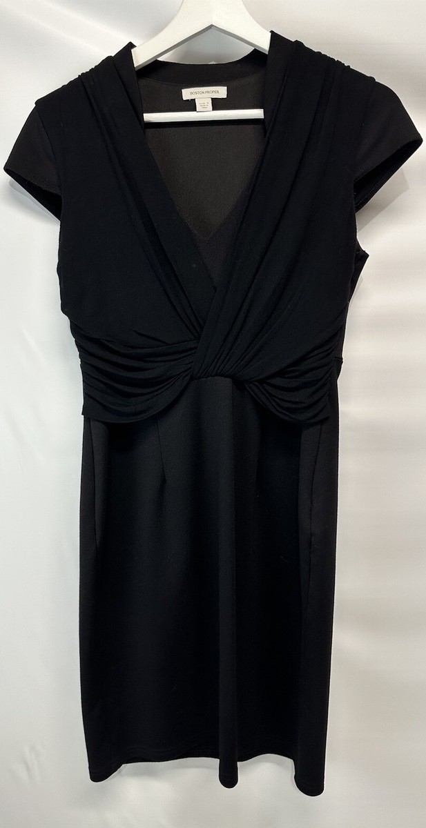 Boston Proper Sheath Dress Little Black Dress Minimalist Neutral Any  Occasion S | eBay