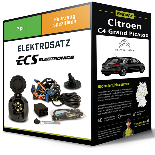 Elektrosatz 7-Pol Spezifisch für Citroen C4 Grand Picasso 10.2006-08.2013-image