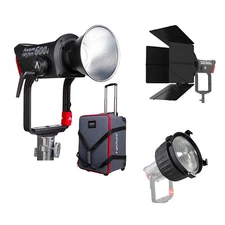 Aputure LS 600D 600W Daylight 5600K LED Video Light + F10 Fresnel+ Barn Doors