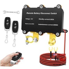 Kill Switch for Car,500A Remote Battery Disconnect Switch for Truck 12V 500A