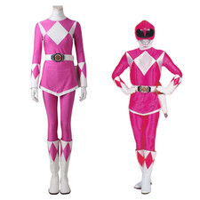 Zyuranger Pink Ranger Cosplay Costume  Superhero Outfit