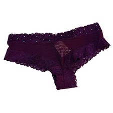 Victoria s Secret PINK Extra Low Rise Cheekster Studded Lace VTG Y2K NWT Small