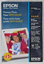 NEW Epson Premium Photo Paper Semi-Gloss 4x6" 40 Sheets S041982 Sealed VTG 2010