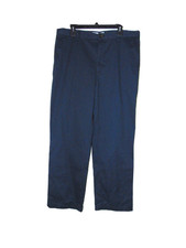 Amazon Essentials Navy Blue Chino Pants Mens 36x30 Flat Front Classic Fit