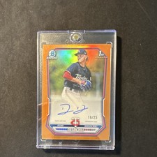 Bowman 2026 Chrome Dasan Hill Orange Refractor Auto 16/25 Minnesota Twins