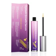 Lash Serum Natural & Vegan Eyelash Growth for Longer, transparent 