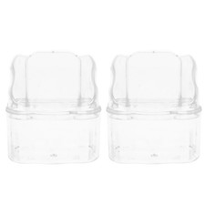 2 Pcs Bird Water Feeder Feeding Bowls Parakeet Parrot Food Dishes
