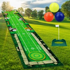 Golf Putting Matte Übungsmatte faltbar Indoo...