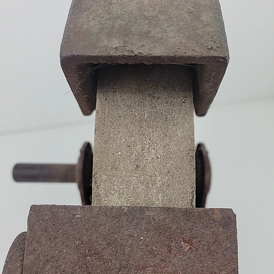 Antique Vintage 9" Stone Grinding Wheel Belt Driven or Needs Handle - Image 4 of 4