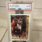Michael Jordan 1991 Upper Deck East All Star Bulls NBA Basketball Card #69 PSA 8