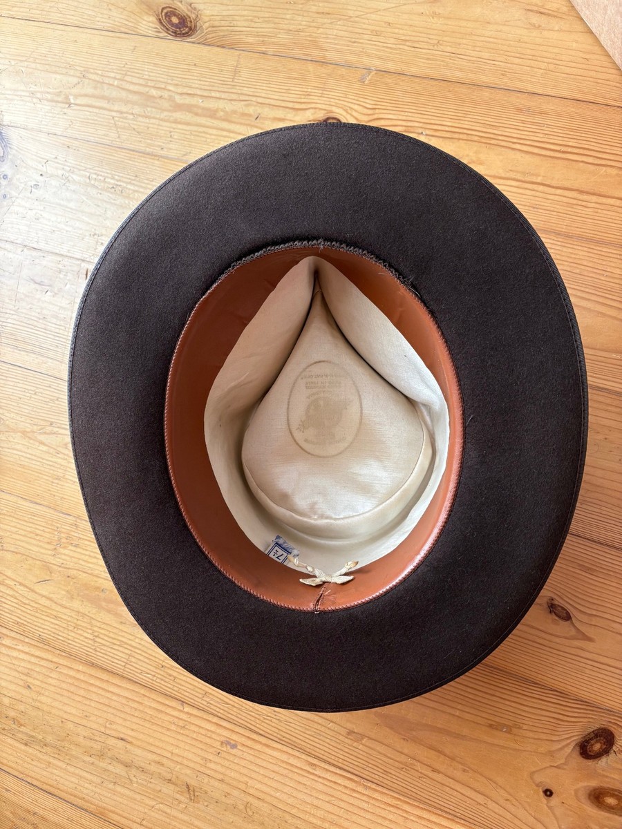 1940s Borsalino Alessandria 7 1/4 Johnny Depp brown hat fedora