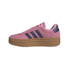 Adidas Womens VL Court Bold Sportswear, Bliss Pink/Dark Blue/Gold Metallic, 8