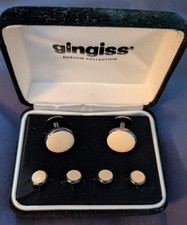 Tuxedo Cufflinks And Four Shirt Buttons.