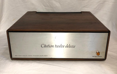 Harman Kardon Citation Twelve Deluxe Power Amplifier (Left Channel Needs Repair)