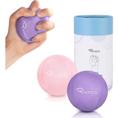Anti-Stress Balls, Hand Trainer, Kneading Ball, Finger Exercise, Set of 2