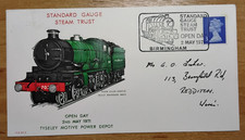 1971 GB Birmingham STANDARD GAUGE STEAM TRUST OPEN DAY  special postmark cover