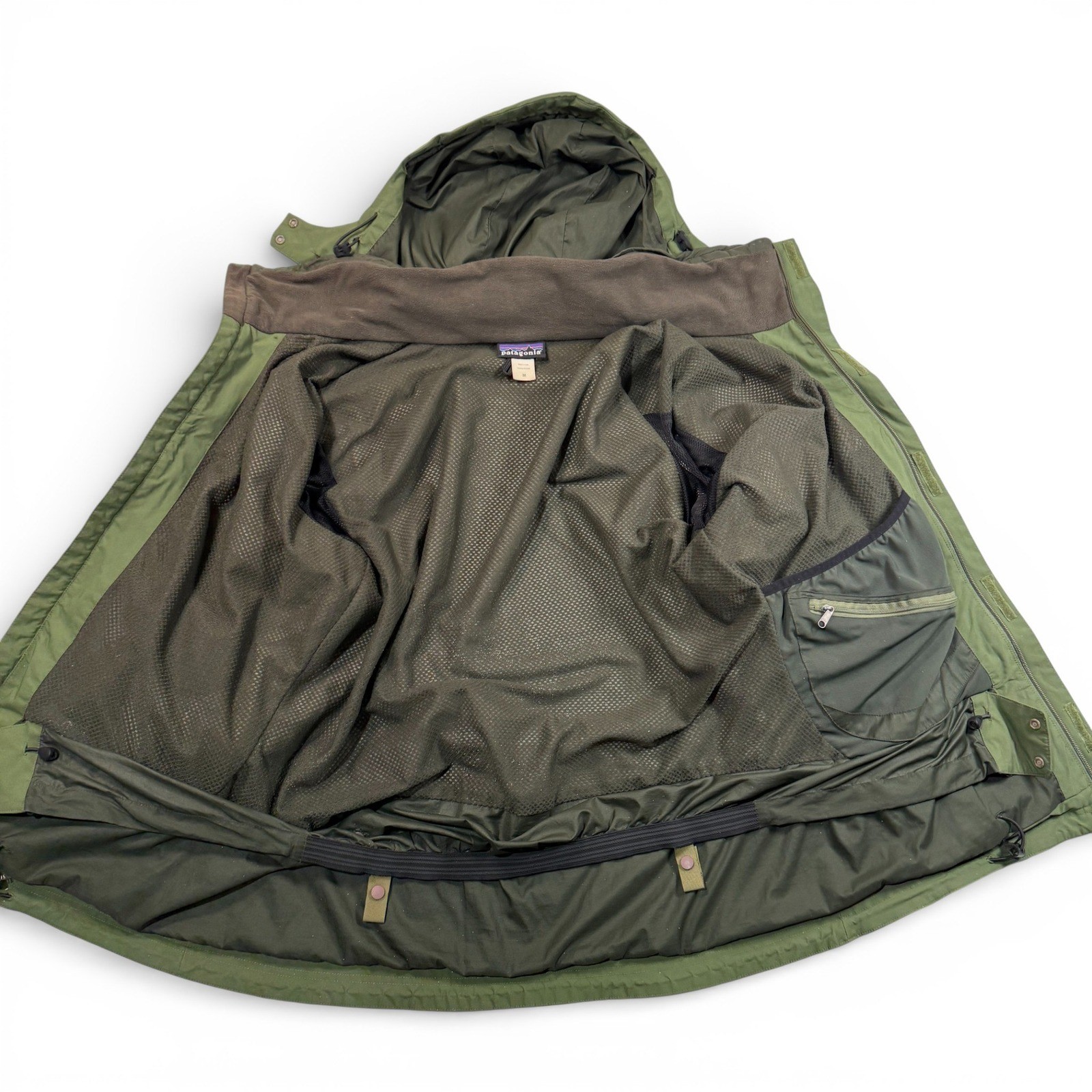 Patagonia Rubicon Uniform Jacket Mens Medium H2No Waterproof Hooded Shell Green thumbnail 3