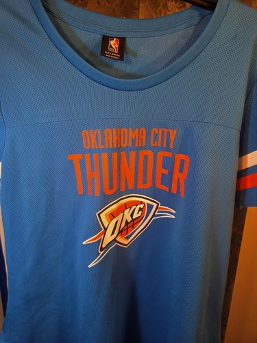 NBA-Camicia Donna OKC Thunder Blu/Arancione Taglia XXL Uomo Media Gioventù XXL - Foto 2 di 5