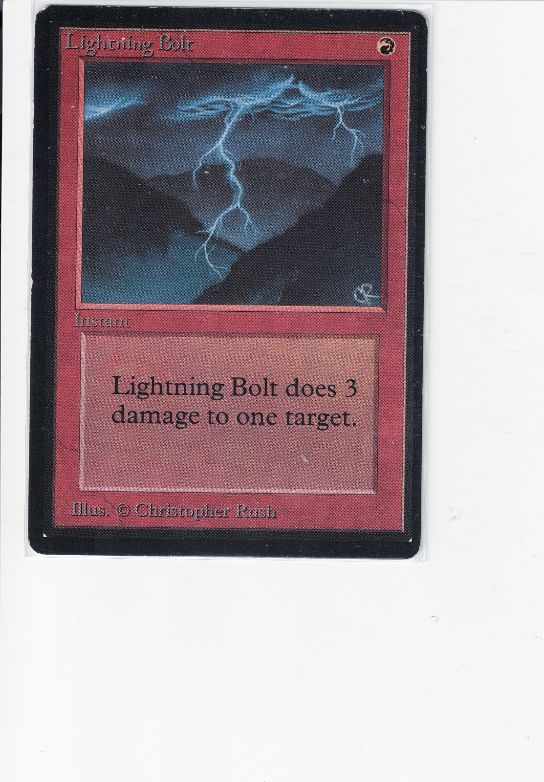 Lightning Bolt - Beta (LEB) - Magic The Gathering - MTG