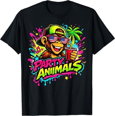 Party Animals Baseball Jersey T-Shirt, Adult Kid T-Shirt, Gildan
