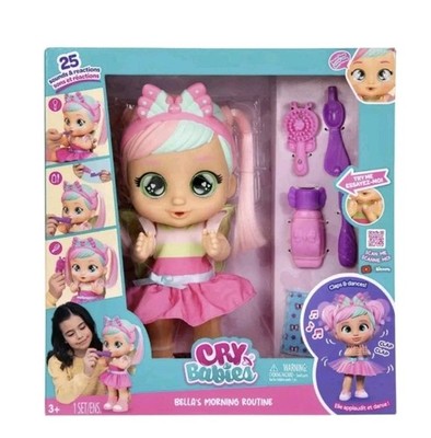 Cry Babies Bellas Morgenroutine interaktive 13,6 Zoll Babypuppe brandneu
