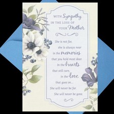 Sympathy in the Loss of Your Mother - Glitter Accented Card Hallmark Heartline