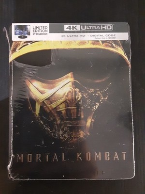 Mortal Kombat Steelbook Edition Movie 4k Ultra HD w/ Active Digital Code