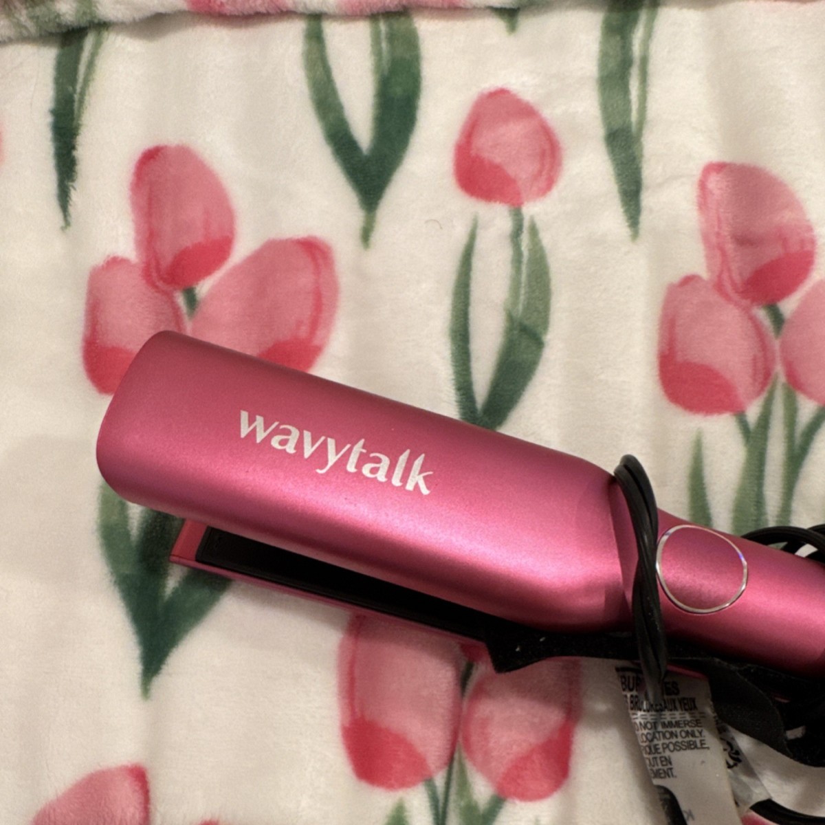 Wavytalk Pink Flat Iron Hair Straightener Electric Styling 