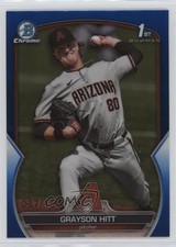 2023 Bowman Draft Chrome Blue Refractor 37/150 Grayson Hitt #BDC-57 11o2