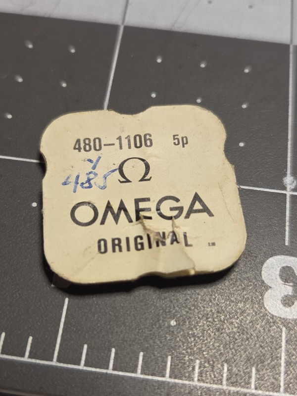 NOS Omega Cal 480 Winding Stem – Ref 1106 – Open Packet