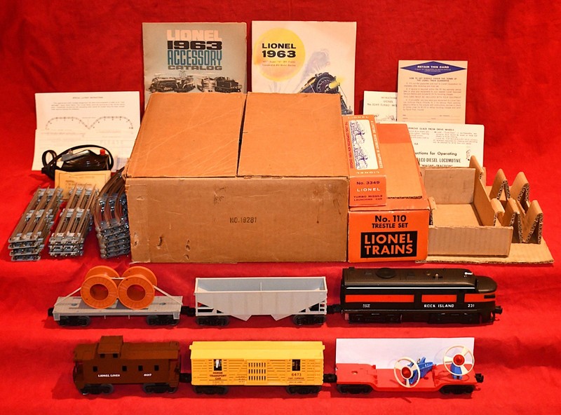 ORIGINAL LIONEL 19281 SHELL PROMOTIONAL OUTFIT FROM 1963 - POSTWAR - NO RESERVE