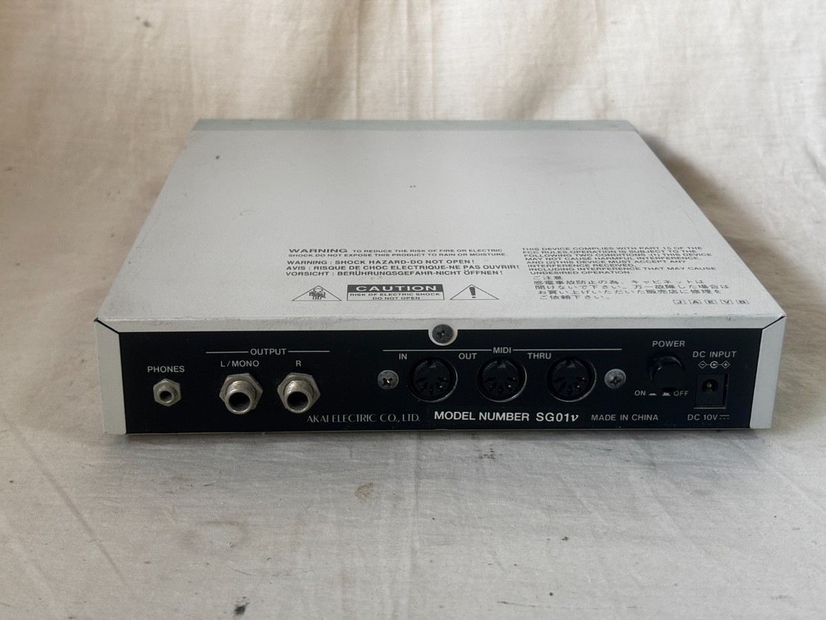AKAI SG01v Vintage Sound Module New internal battery!! w/ power