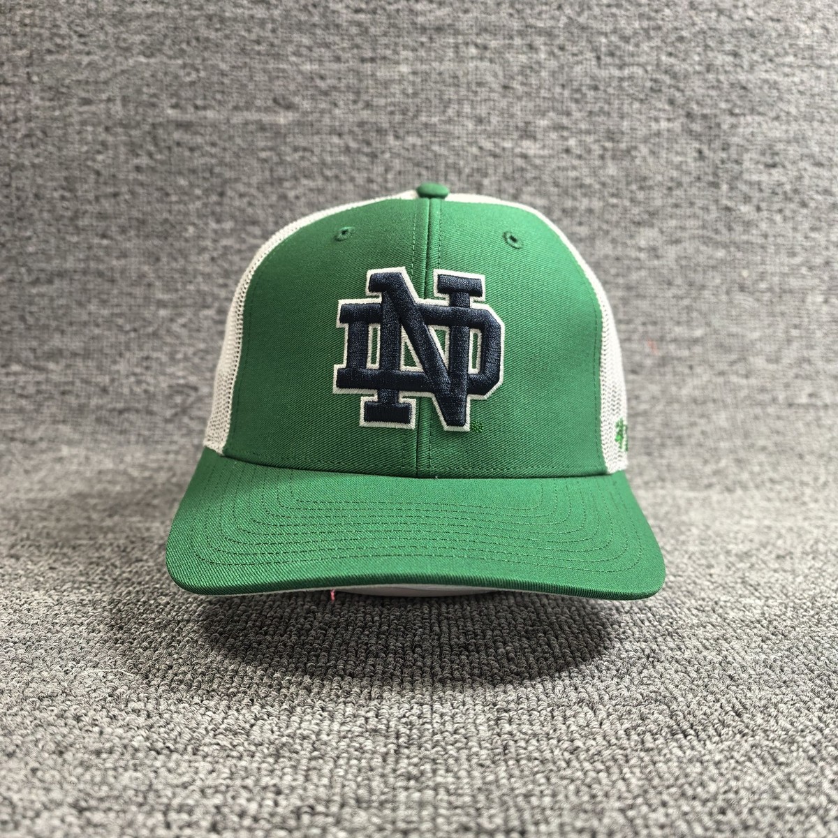 '47 Brand Notre Dame Trucker Snapback Green White Hat