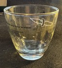 INDIANAPOLIS MOTOR SPEEDWAY WINNER GLASS WIT GOLD TRIM "TONY HULMAN" INDY 500 — photo 2