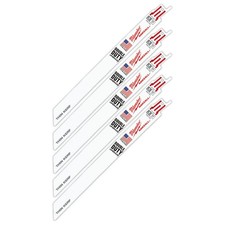 5 Pack Milwaukee 48-00-5187 9" 14 TPI Thin Kerf SAWZALL Reciprocating Saw Blades