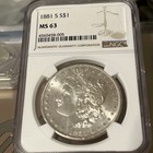 1881-S Morgan Silver Dollar NGC MS63 S $1 San Francisco Minted — photo 1