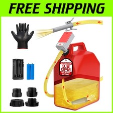 Heavy-Duty Portable Gas Pump - 51" Hose, Auto-Stop Mechanism