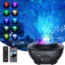 Galaxy Projector, Star Projector Light Ocean Wave Star Night Light, Adjustable L