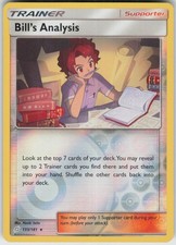 Reverse Holo Bill's Analysis 133/181 Rare Team Up Near Mint