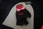 Women's set 3 beanie hats and 2 gloves — photo 7