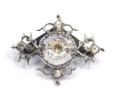 Antique Georgian Silver & Paste Jewellery Ornament – Conversion Piece