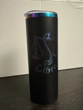Zodiac Sign Libra Stainless Steel Iridescent Laser Engraved Tumbler  20-Oz