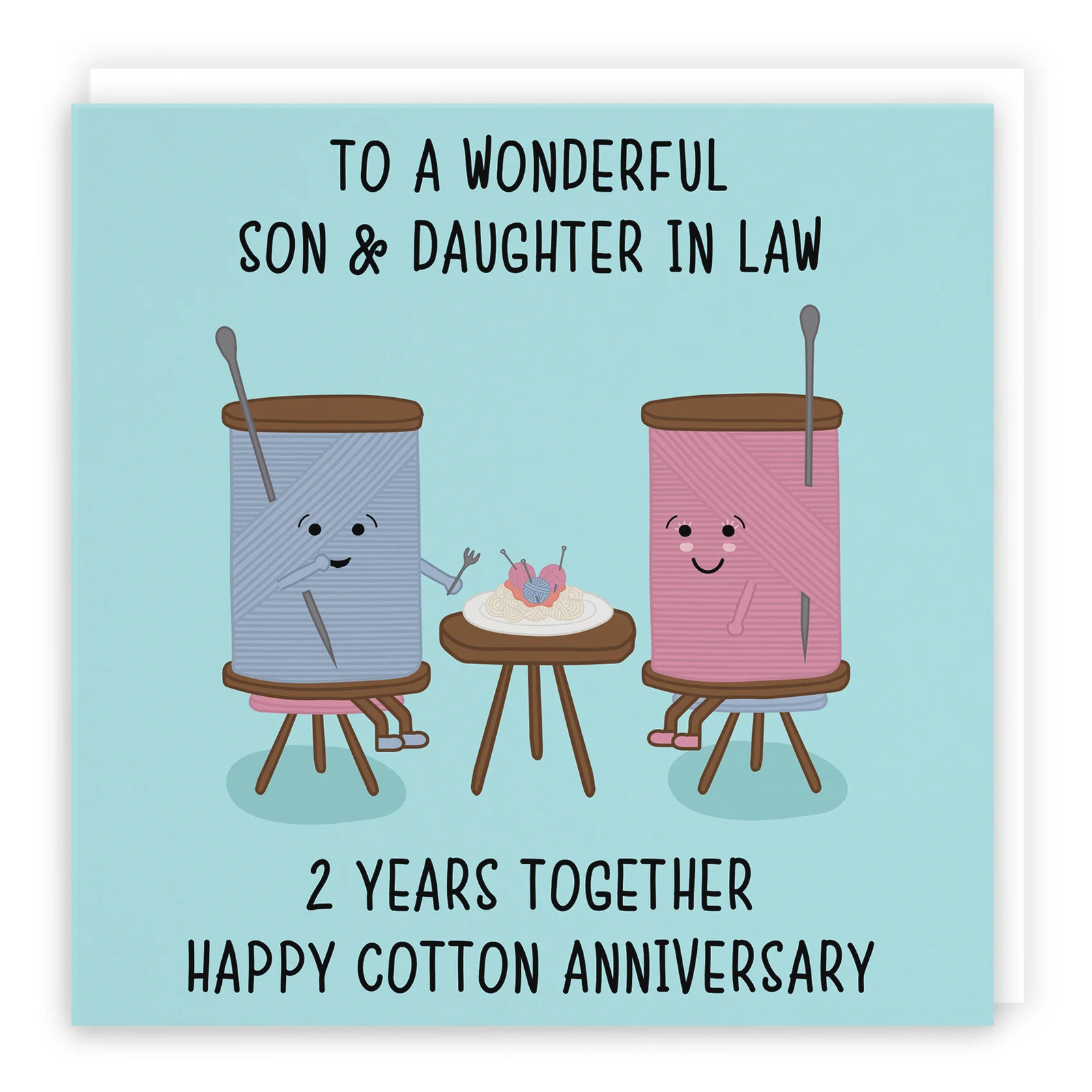 2nd Son And Daughter In Law Anniversary Card Iconic