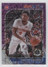 2019-20 Panini NBA Hoops Premium Stock Purple Disco Prizm Langston Galloway 11ng