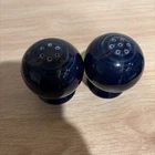 Vintage Fiestaware Cobalt Blue Salt and Pepper Shakers Original Fiesta