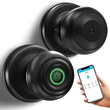 Fingerprint Door Lock, Smart Fingerprint Door Knob with Lock, Biometric Door ...