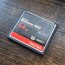 SanDisk Extreme PRO CompactFlash 64GB 160MB/s UDMA 7 High Speed Card